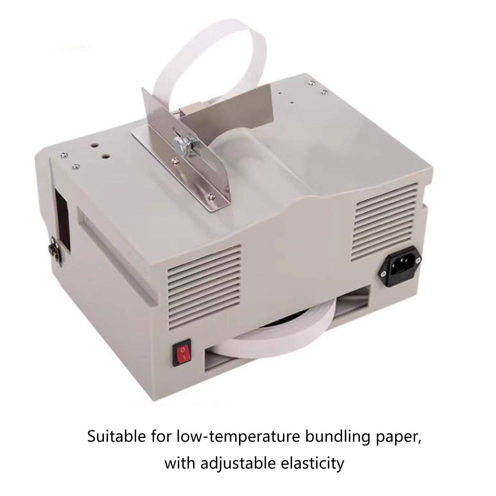 Kompakter Papier-Bundler mit Auto-Counting, 2s Fast-Bindung für Album-Karten, LCD-Display-Einstellbare Temperatur, tragbare elektrische Umreifungsmaschine für Büro
