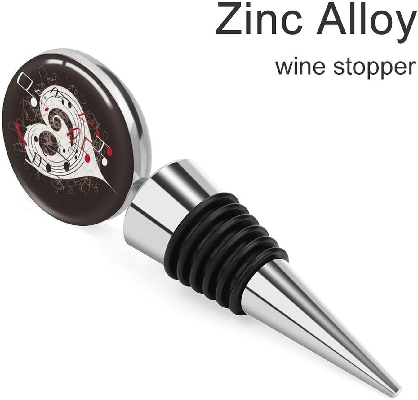 Music Symbols Love Zinc Alloy Wine Stopper Wine Saver image 3