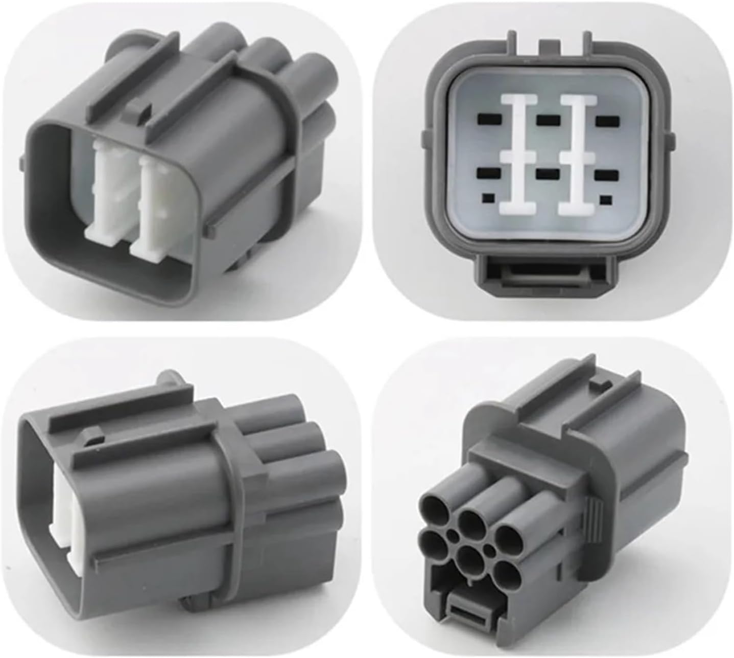 automotive connectors 6 Pin Male Female Connector 6189-0133 6181-0074 easy replacement(Female and Male,5 sets)