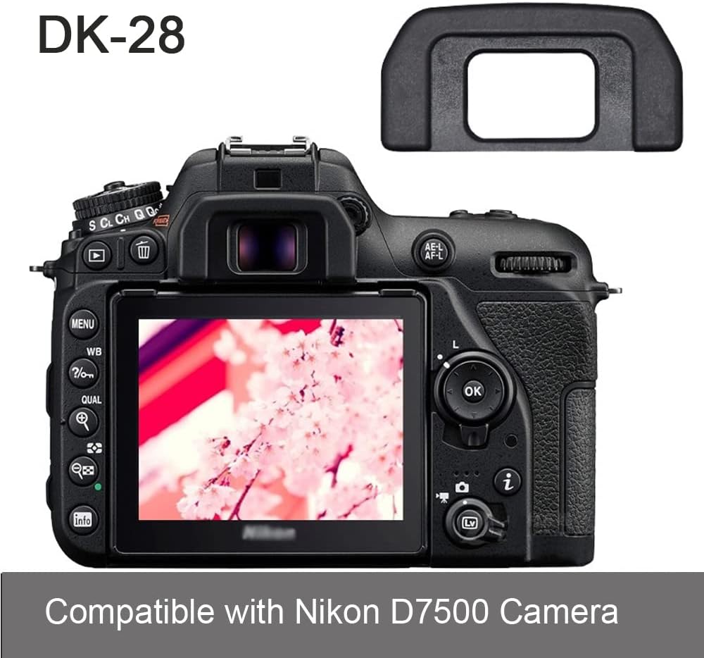 DK-28 Eyecup Eyepiece Viewfinder Compatible for Nikon D7500 Digital Camera (2 Pack)