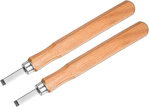 uxcell Cinceles para herramientas de cuchillo de tallado de madera, acero de alta velocidad de 0.209in, sembrador de escultura plana mediano para