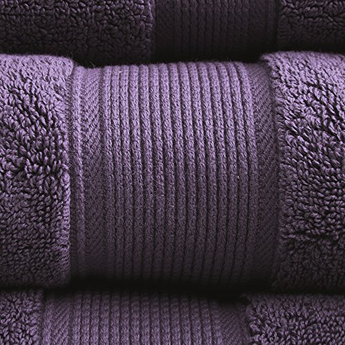800Gsm 100% Cotton Luxury Turkish Bathroom Towels , Highly Absorbent Long Oversized Linen Cotton Bath Towel Set , 8-Piece Include 2 Bath Towels, 2 Hand Towels & 4 Wash Towels , Purple #TOP2