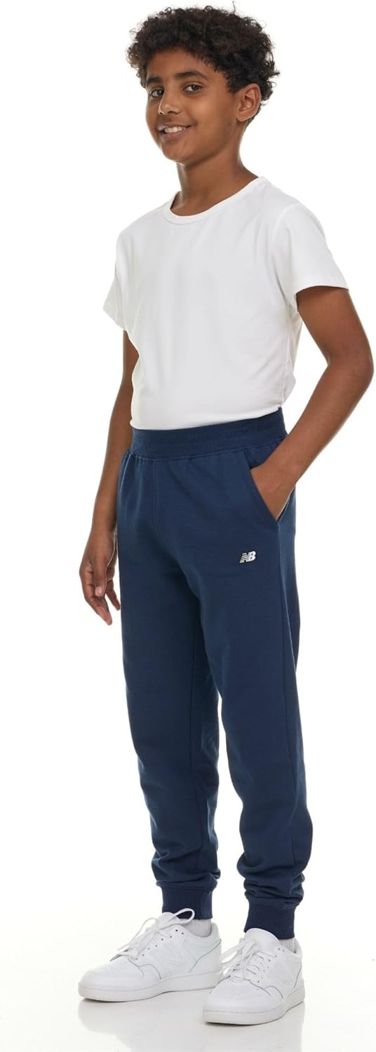 New Balance Boys Fleece Jogger 3 Pack – Kids Soft Cotton Blend Fleece Sweatpants with Pockets, Athletic Fit, Sizes 4-20 - Image 4