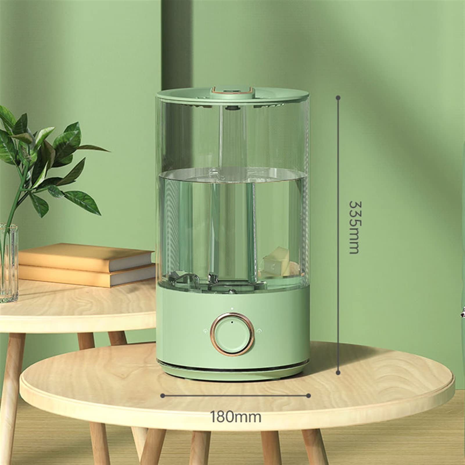 Humidificadores de Aire Humidificador portátil 5L Capacidad grande Tanque de agua transparente Dormitorio Humidificador silencioso - Humidificador de llenado superior - apagado automático - verde Sile