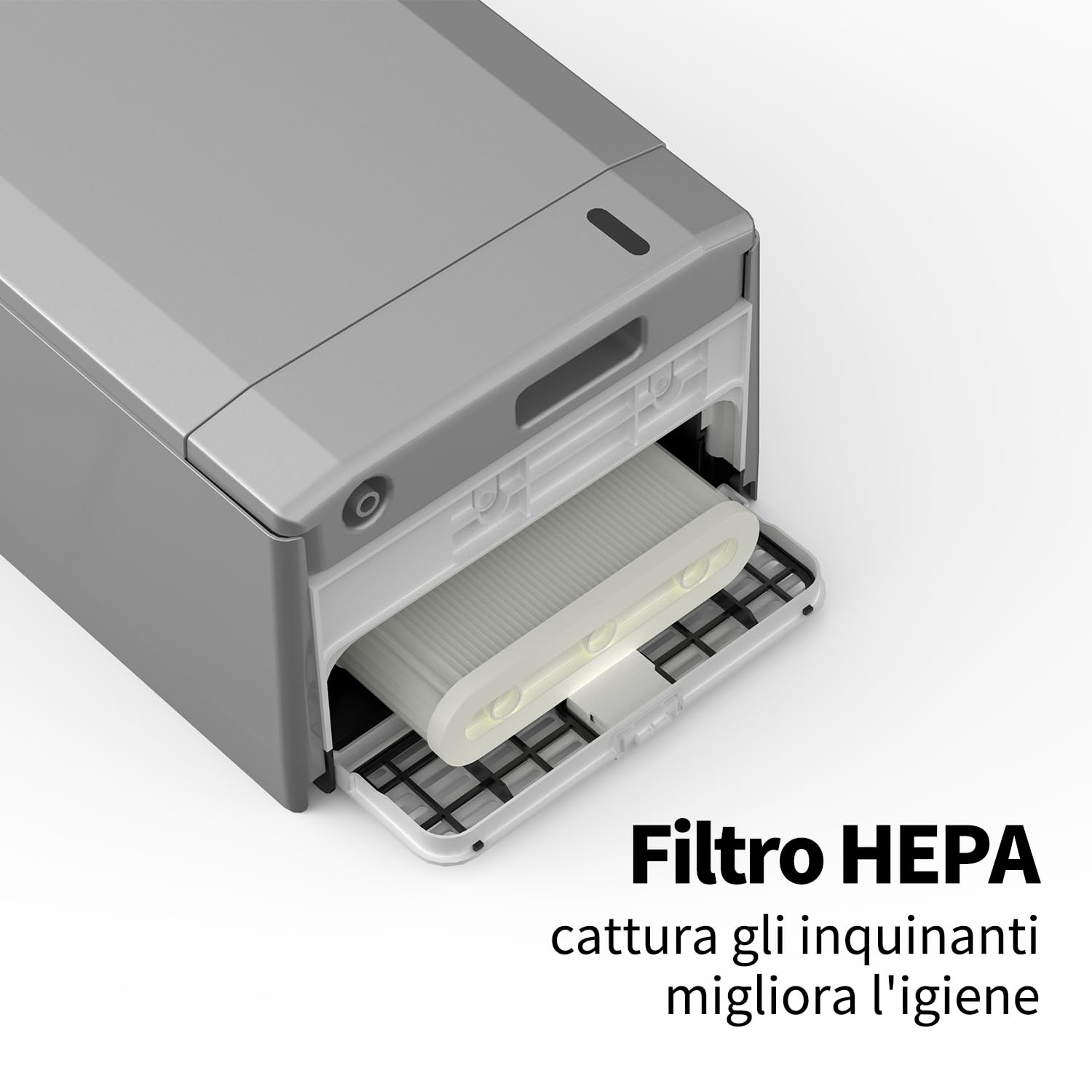 AIKE Swift Asciugamani Elettrico Professionale con Filtro HEPA, Design Geometrico, Flusso Aria 90M/S, per Bagni ad Alto Traffico, 1850W 220V Argento