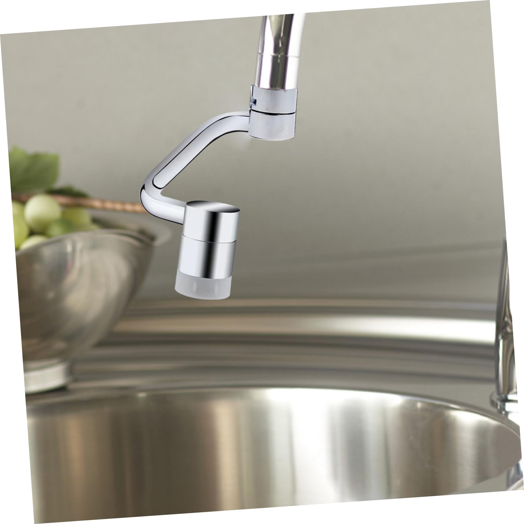 Adaptador de cabezal de pulverización giratorio de 5 etapas para grifo de cocina, aireador de grifo de fregadero de cobre, accesorio ajustable para lavabo, control de flujo de agua premium