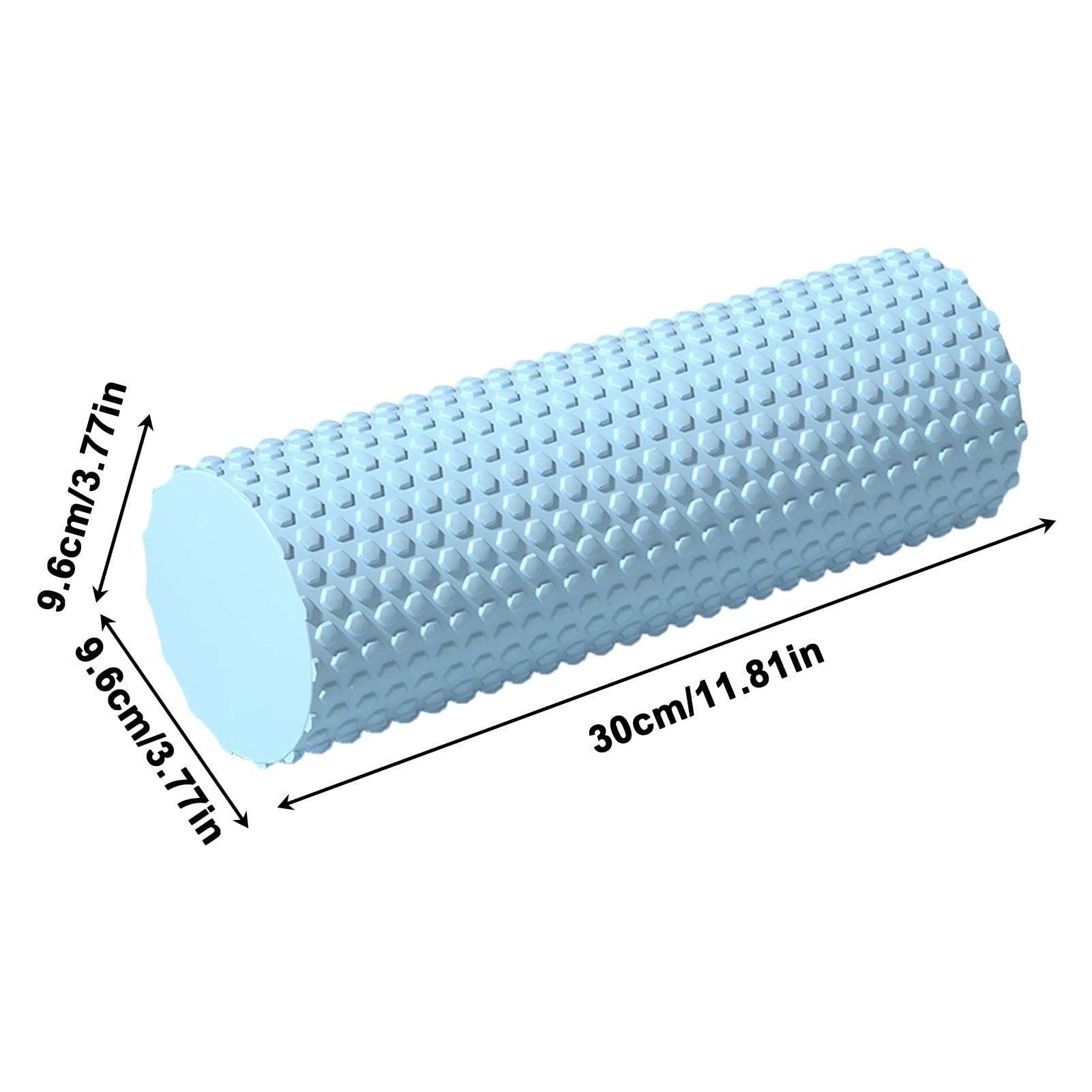 Deep Tissue Yoga Roller, 11.8x3.78x3.78 Inch High Density EVA Foam Massager for Physical Therapies and Core Muscle Recovery to Relieve Post Workout