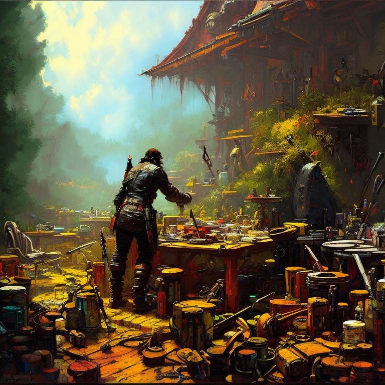 Tableau sur toile pour habiller un mur vide grand poster 58x90cm Messy Workshop
