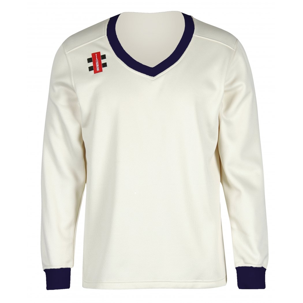 GRAY NICOLLS Velocity Men's Sweater, Ivory/Navy, XL