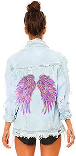 Miniatura 2 de LoveinDIY 2 parches de lentejuelas de moda para ropa bordados con motivos de apliques (10.5 x 5.9 pulgadas)