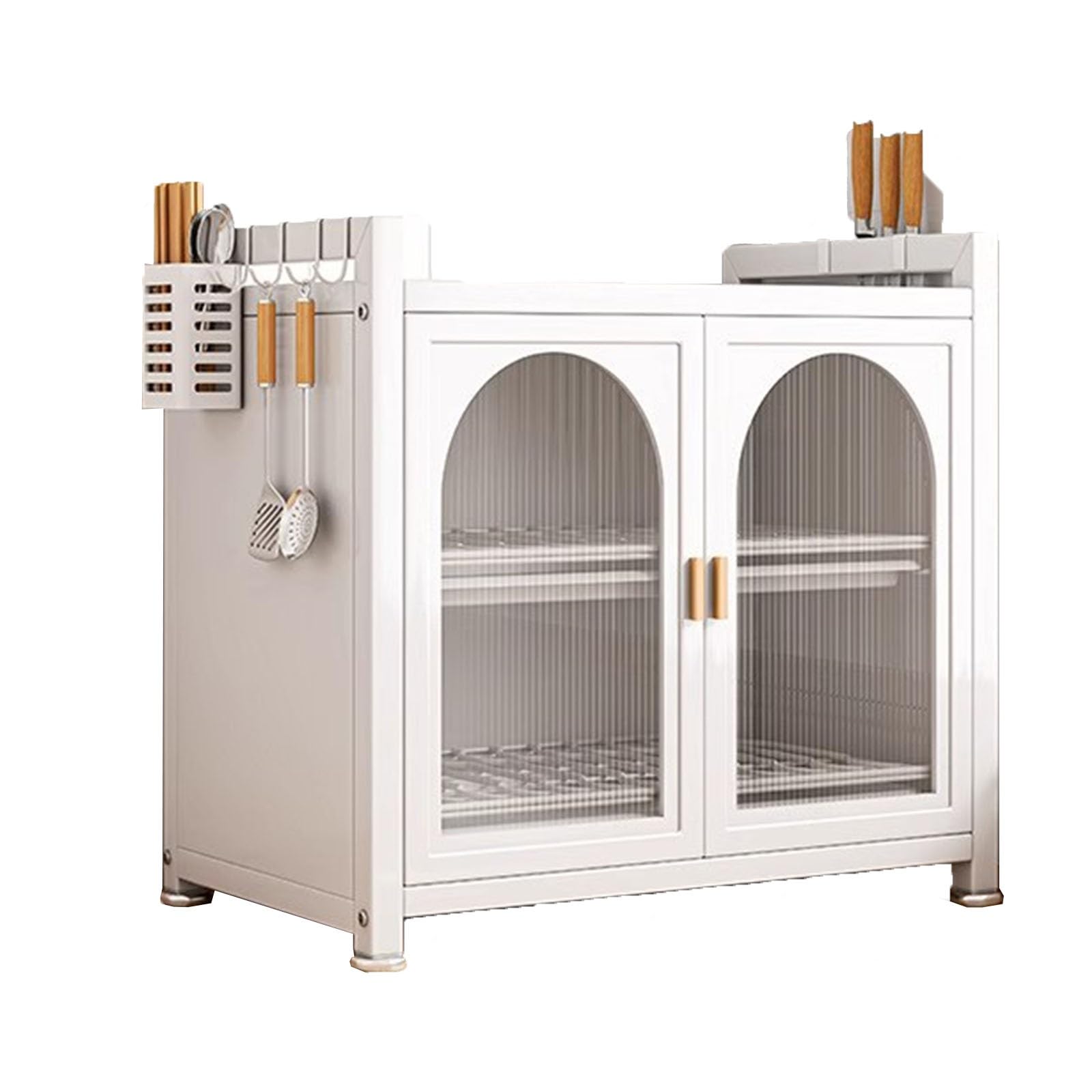 Escurridor de platos de 3 niveles con estante lateral desmontable para encimera de cocina