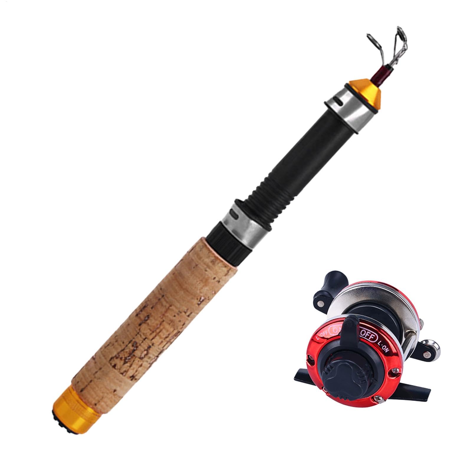 Caña y carrete para pescar en hielo - Carretes duraderos para pescar en hielo | Equipo compacto y ligero para pesca en hielo | Equipo de pesca portátil para agua dulce y salada | Herramientas esencial