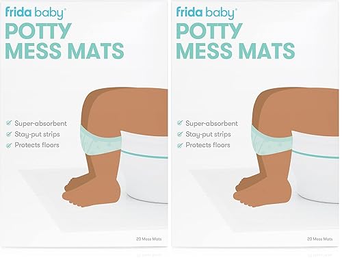 Miniatura 17 de Frida Baby Esenciales de limpieza para ir al baño, forros para orinal a prueba de fugas y almohadillas desechables para el entrenamiento del baño