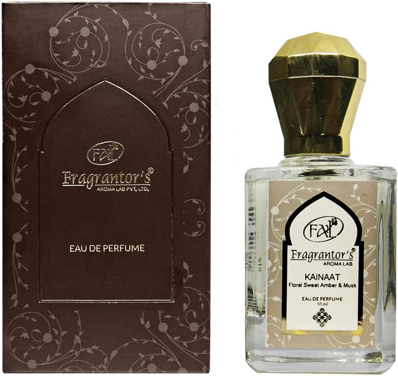 Fragrantor's Eau De Perfume Spray (Kainaat) For Unisex, 50ml - Floral, Sweet, Amber & Musk