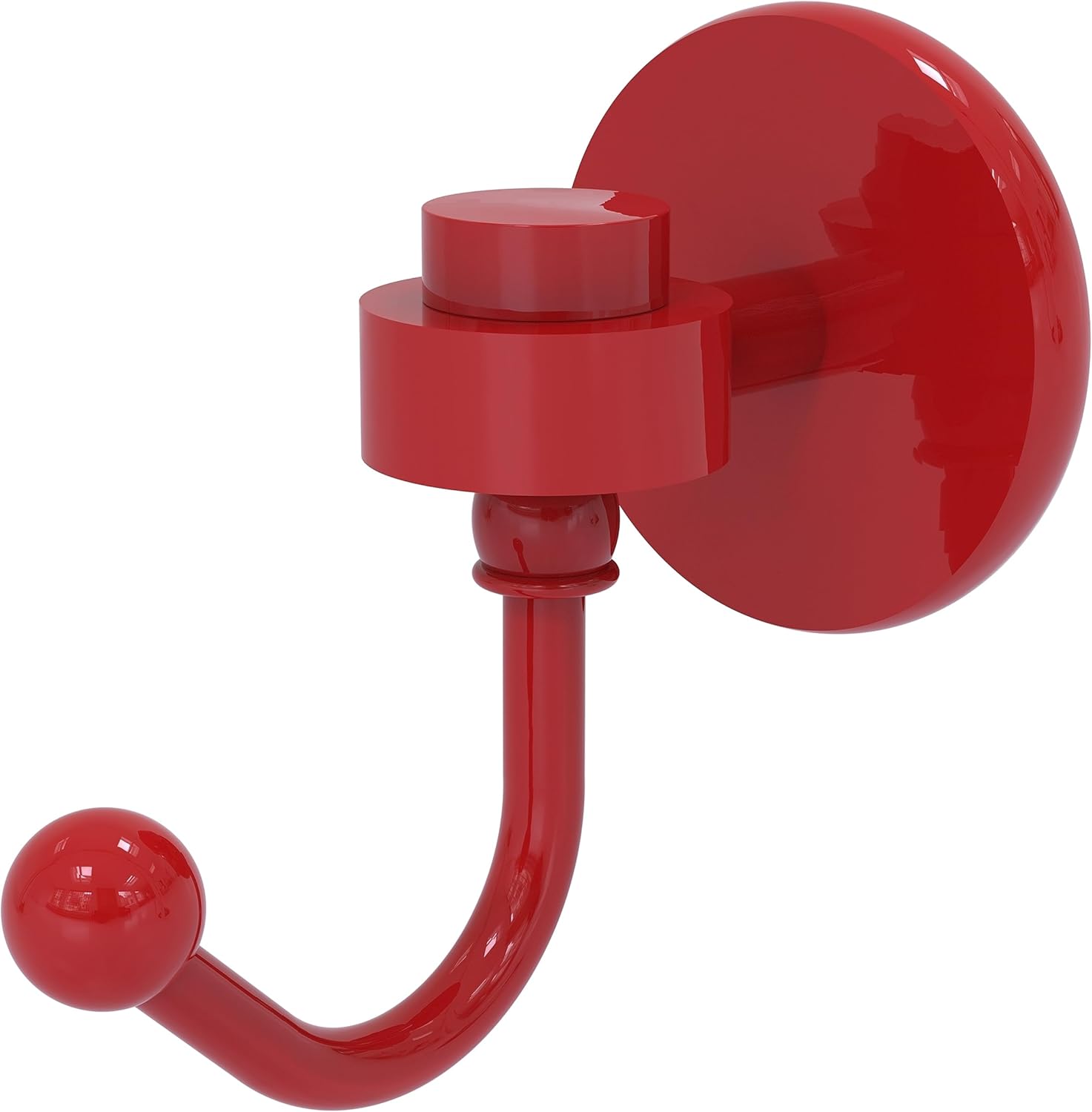 Allied Brass 7120-FER Satellite Orbit One Robe Hook, Fire Engine Red