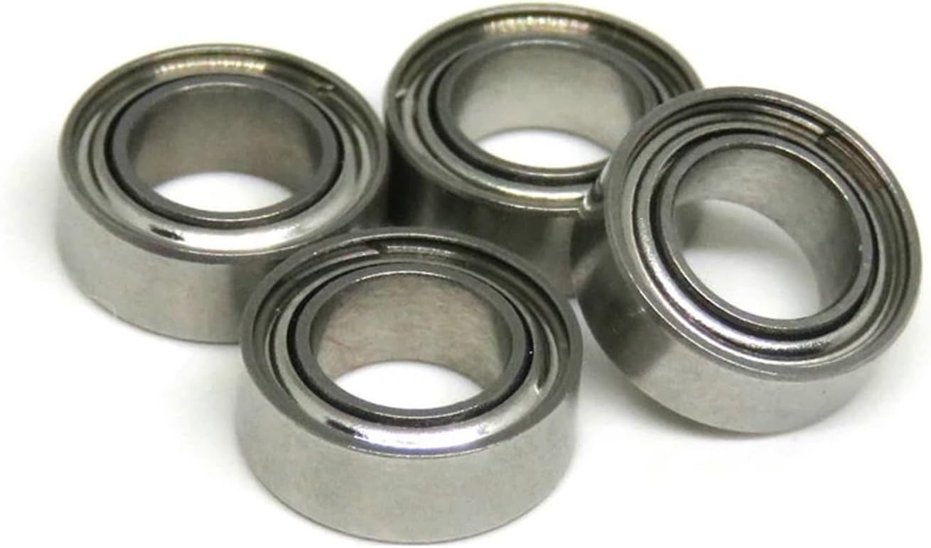 BAMMY 10Pcs 4x7x2.5mm SMR74 ZZ Stainless Steel Bearing SMR74ZZ L740ZZ Mini RC Model Bearings 4 * 7 * 2.5