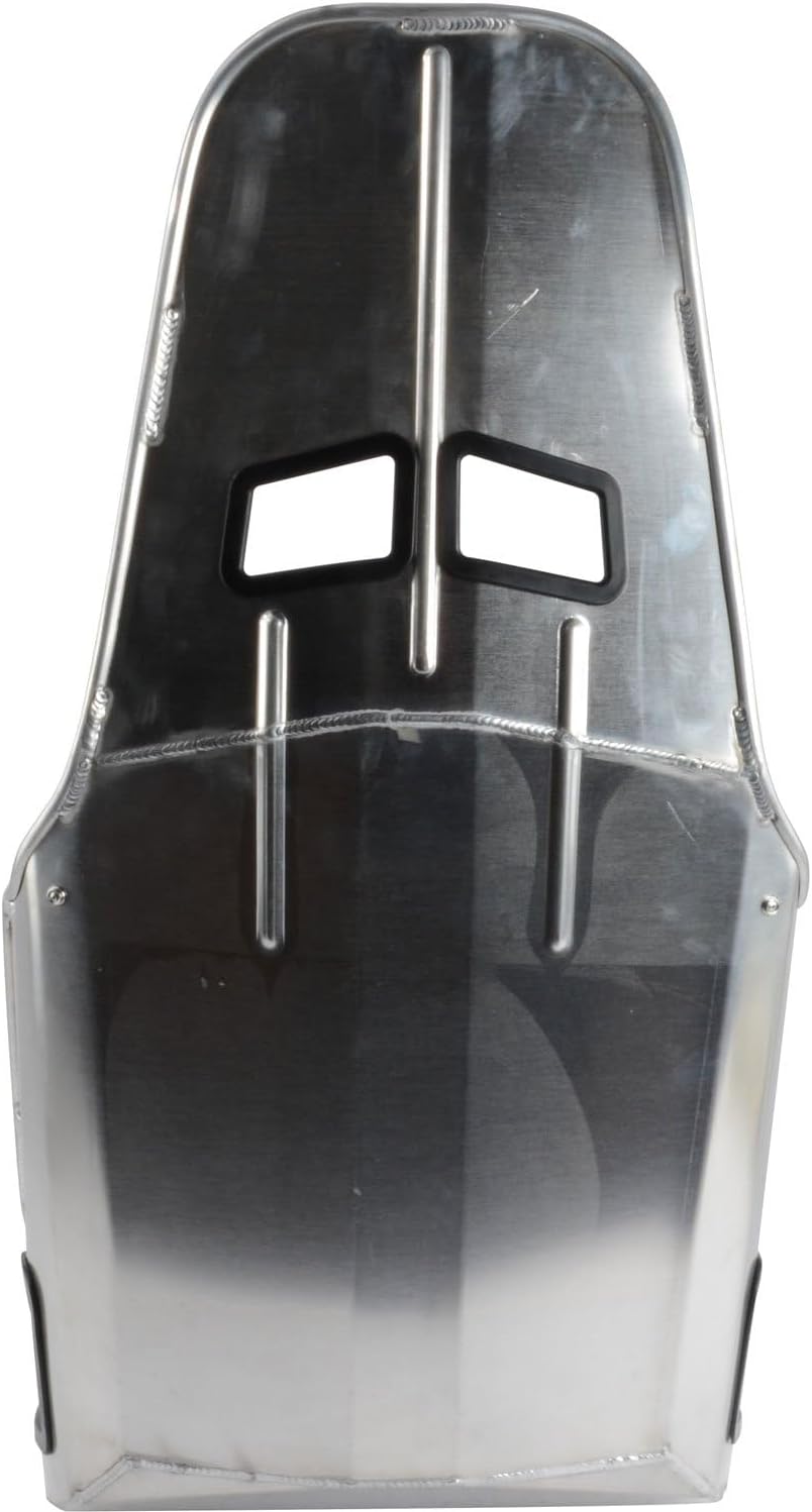 JEGS Aluminum Racing Seat | 18 Degree Layback Angle | 18” Hip Width | Tubular Rolled Edges | Precision Laser Cut, CNC Machine Formed & Tig Welded