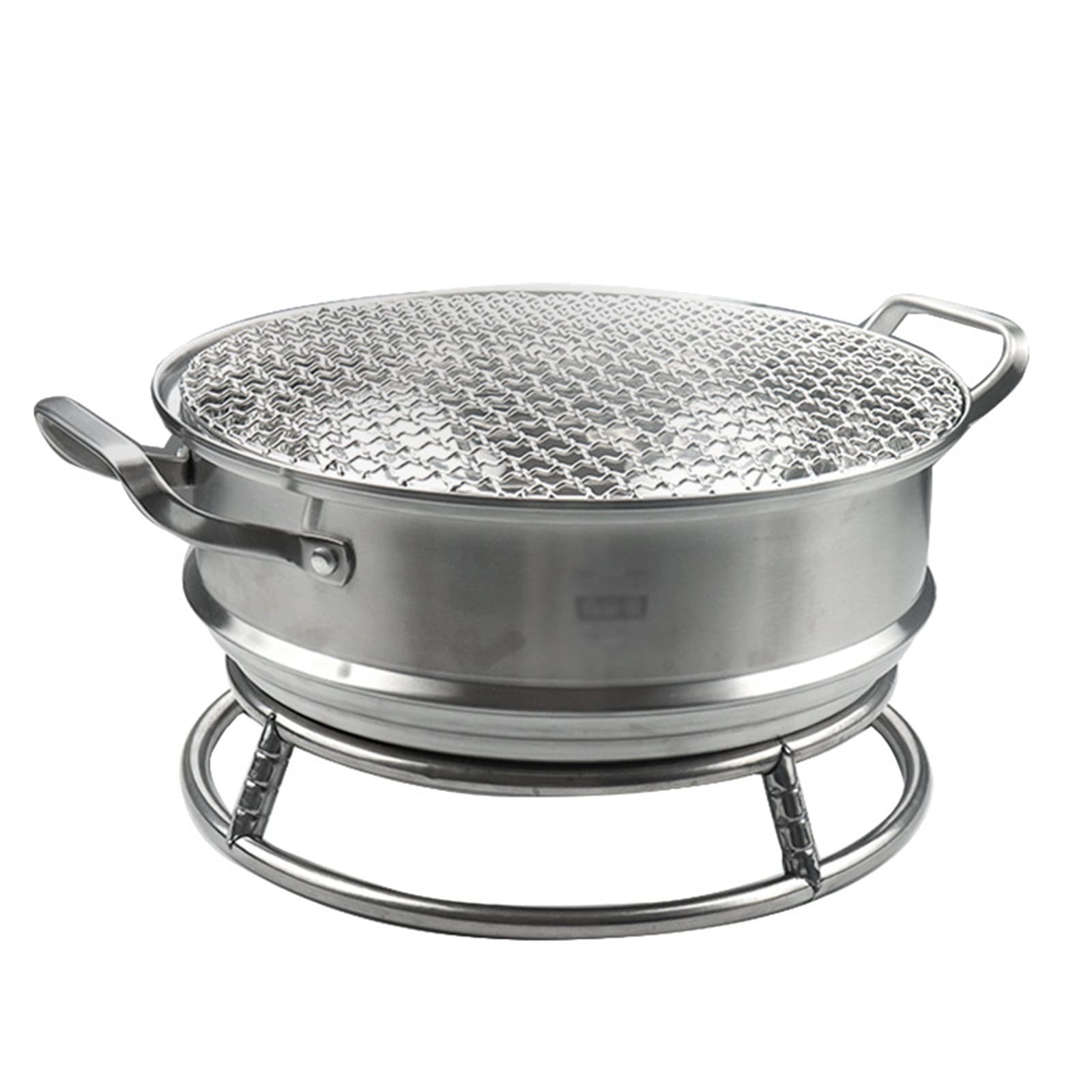 Parrilla de Acero Inoxidable Parrilla de carbón Creativa Parrilla portátil sin Humo Adecuada para Interiores/Patio/Camping