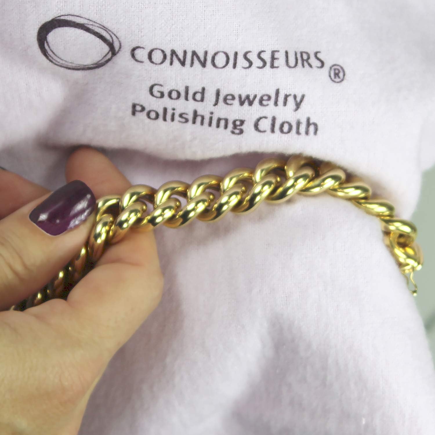 Connoisseurs Gold Polishing Cloth 11 x 14 inches : Clothing, Shoes & Jewelry
