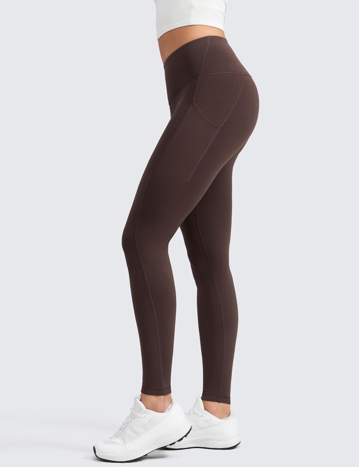 CRZ YOGA Fleece Lined Leggings Pockets 28'' image 5