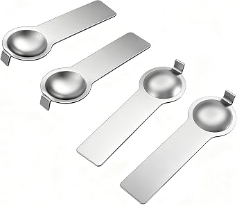 4 PCS Italian Charm Bracelet Link Tools, 5mm Double-Sided Stainless Steel Thumb Style Fitting Tool for Nomination Adding/Removing Charms