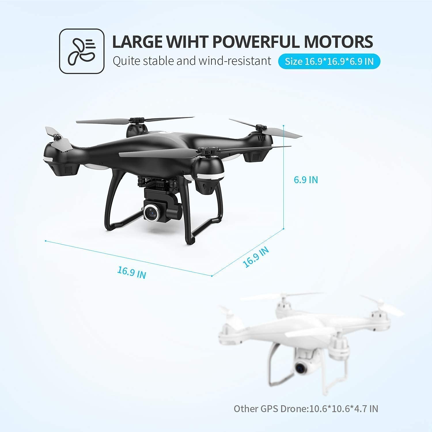 Amazon.com: Holy Stone HS100 2K GPS Drone with Spare Parts Kit