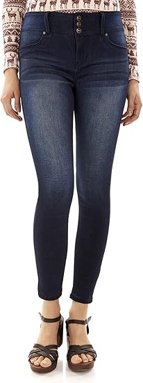 WallFlower Women's Sassy Skinny High-Rise Insta Soft Juniors Jeans (Standard and Plus)