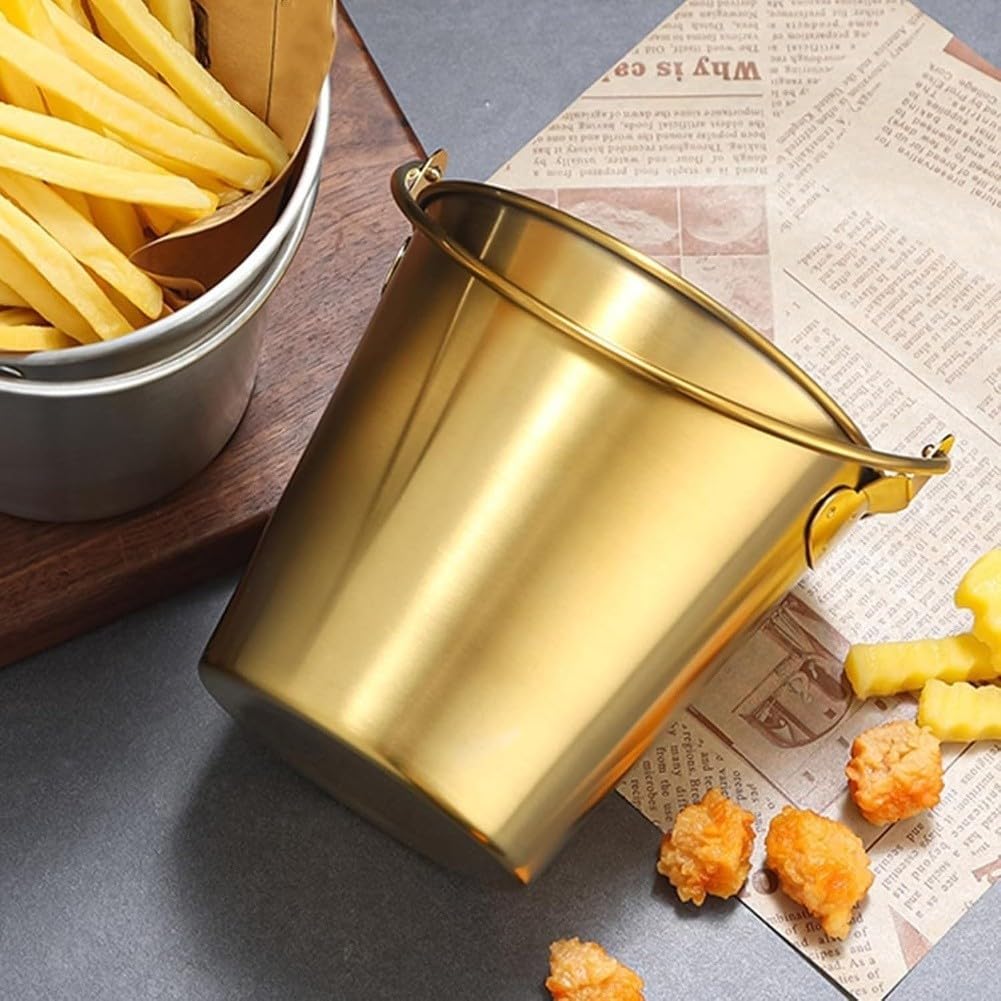 Secchiello per il ghiaccio in acciaio inox dorato da 1,3 l