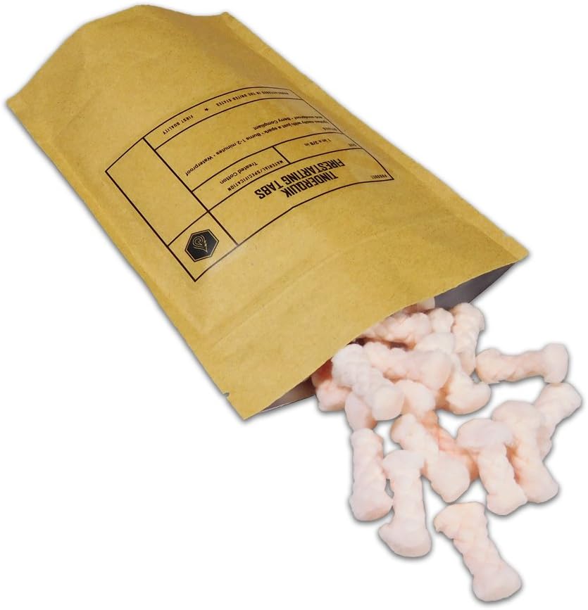 5col Survival Supply Cotton Compressed Tinder Tabs 50 (Fire Tab)