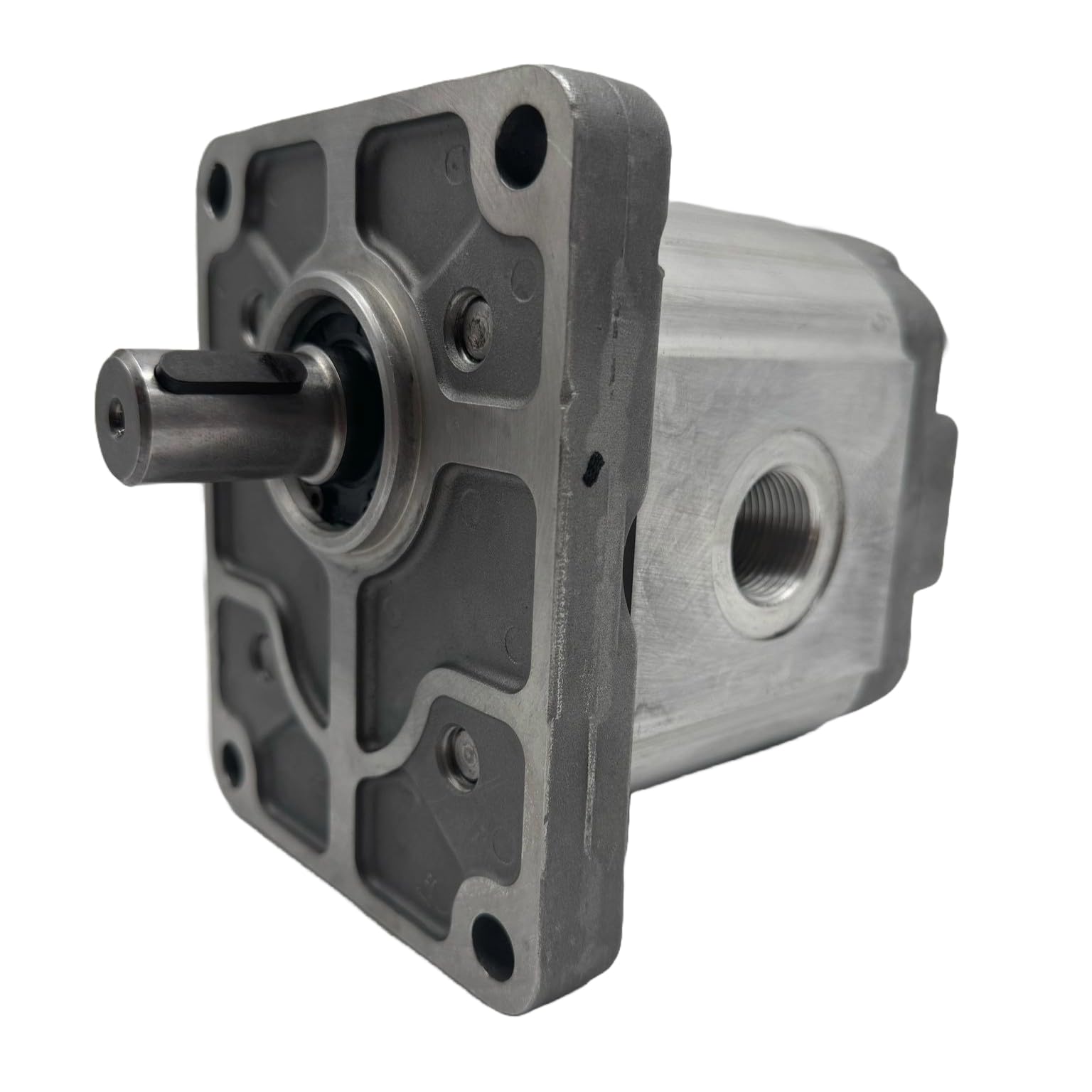 Bomba Hidráulica 37,5 L/min (25 cc/rev), 250bar, Eje Recto Ø22,2 SAE B, Puertos GAS, Brida Europea, Montaje Europeo marca Hydrosila. Bomba para Tractor, Bomba para Prensa Hidráulica y Grupo Hidráulico