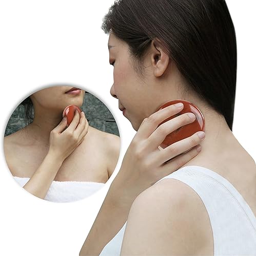 Miniatura 4 de Rockcloud Paquete de 2 piedras redondas pulidas con bolsillo de piedra de masaje de cristal natural para meditación, reiki, curación, decoración del