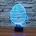 Produktbild FZAI Pinguin 3D Optische Täuschung Lampe LED Nachtlicht Stimmungslicht 7 Farbwechsel Berührungsschalter mit USB Kabel Schreibtisch Tischlampe für Kinder Schlafzimmer Dekoration