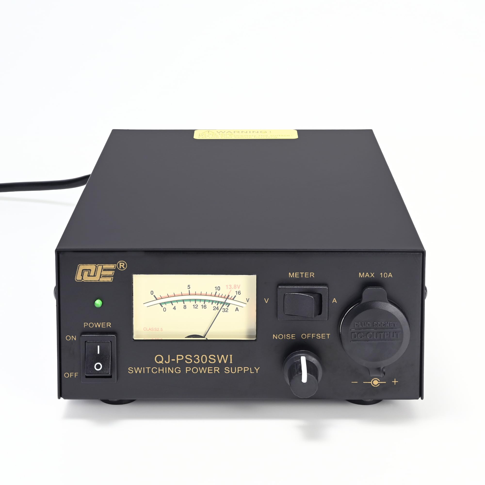 Alimentatore da banco 13,8 V 30 A, convertitore CA-CC con presa accendisigari per auto, controllo offset del rumore e ventola di raffreddamento, ideale per radio HAM, radio amatoriali, CB, dispositivi