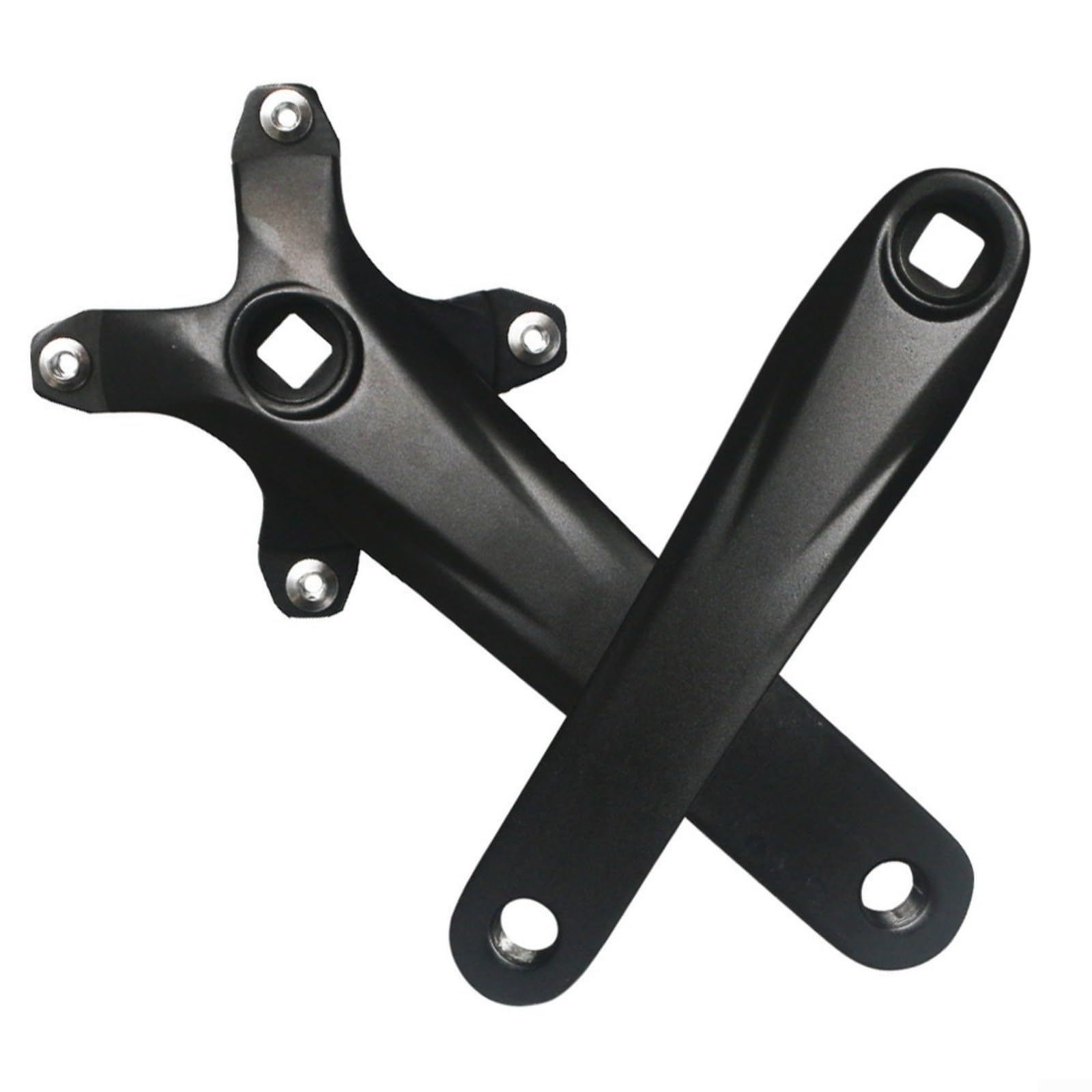 Guarnitura per mountain bike, 170 mm, in lega di alluminio, 104BCD, corona a 4 bulloni, 32-40 denti, nera, per ciclismo fuoristrada (40T)