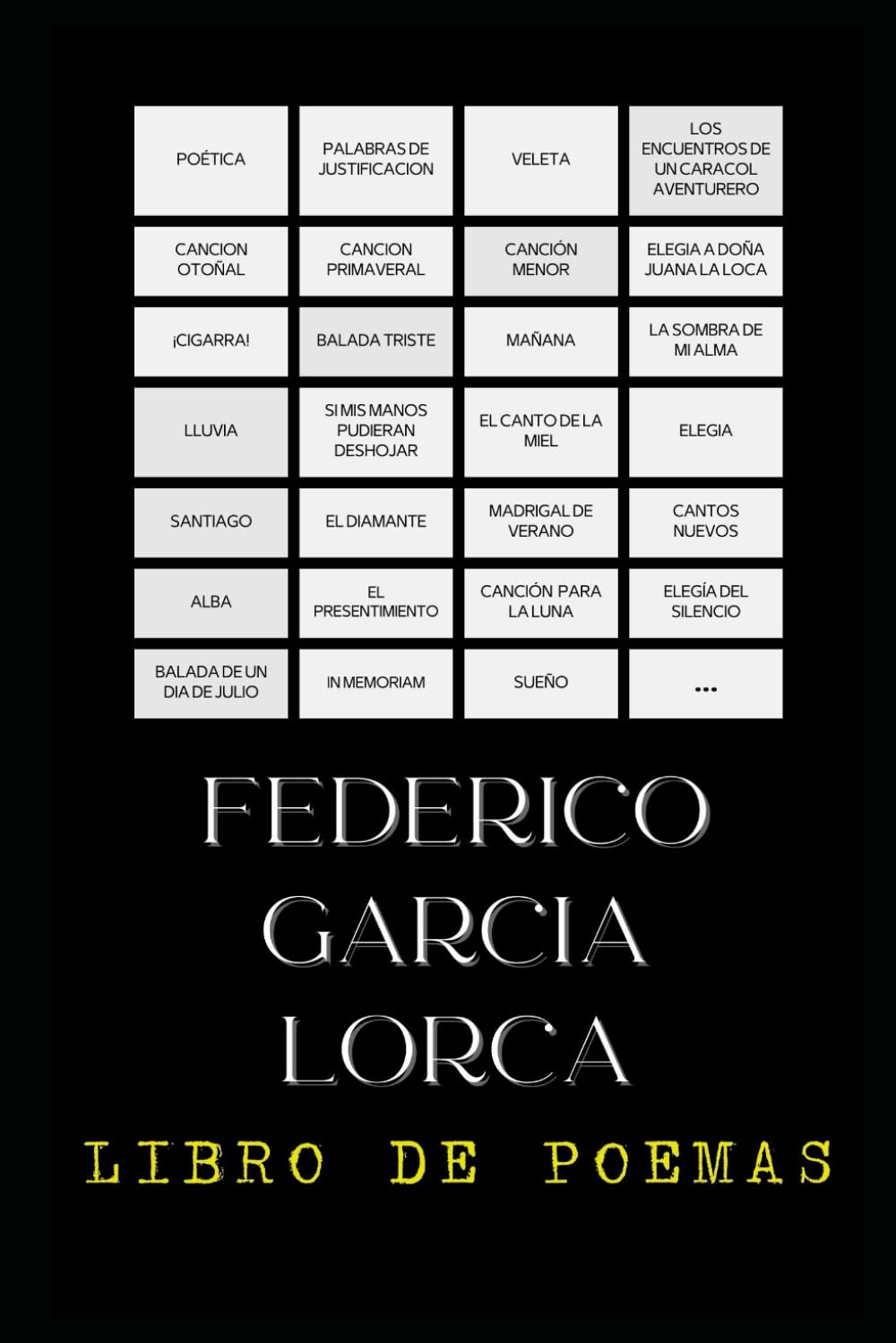 LIBRO DE POEMAS - FEDERICO GARCIA LORCA: Poetas andaluces