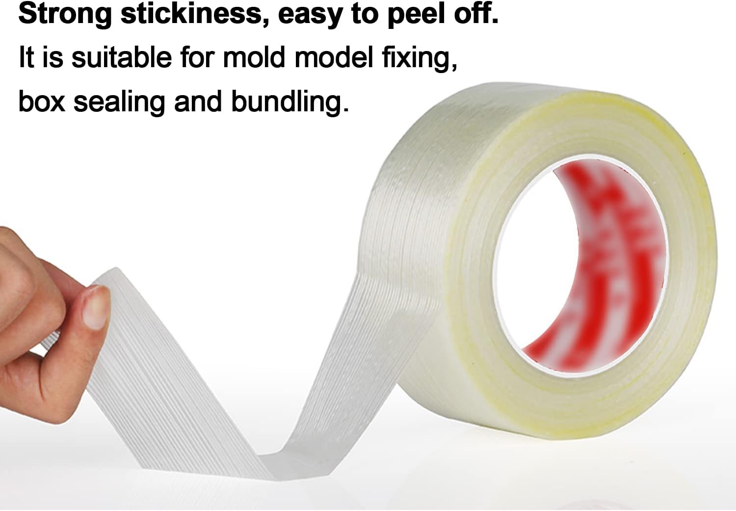 Filament Tape Length 45M Thickness 0.13mm Width 30-40mm Heavy Duty Fiber Strapping Adhesive Packaging Tape,Width 100mm