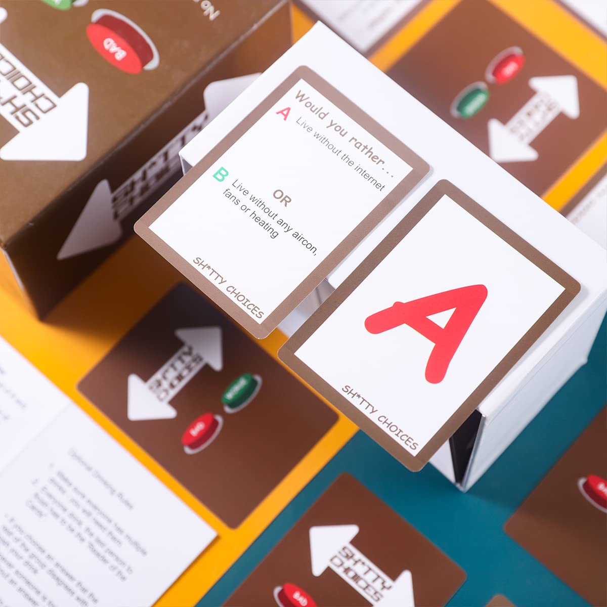 Shitty Choices Lustiges Trinkkartenspiel für Erwachsene, geeignet für Zuhause, Junggesellenabschiede und Geburtstage