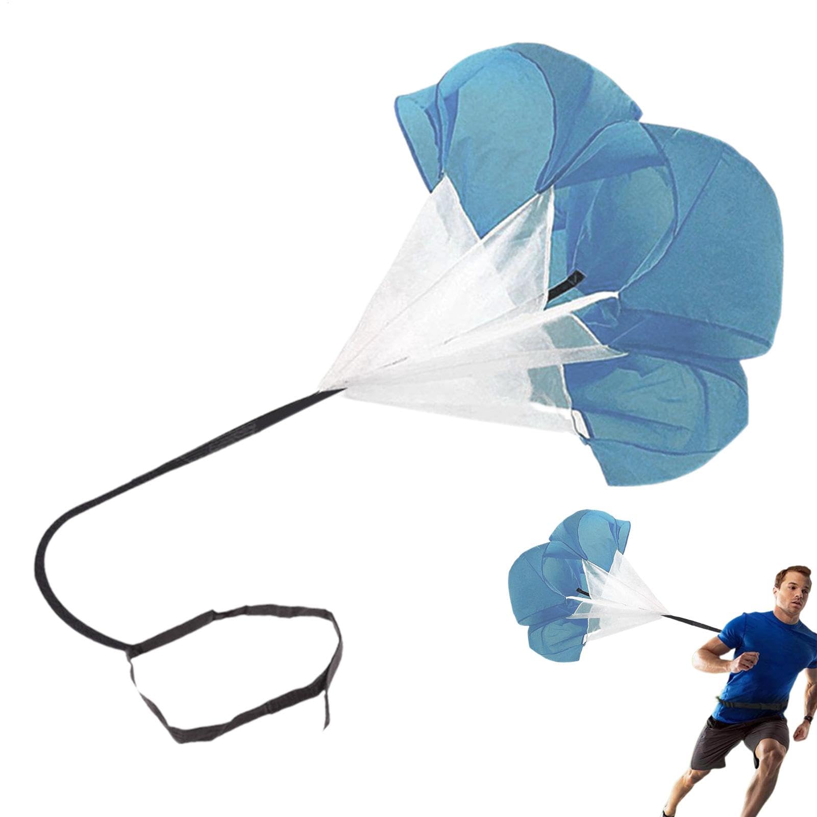 Paracadute da corsa per allenamento di velocità – Paracadute portatile per allenamento di velocità | Banda per esercizi di pallacanestro, allenamento di forza per calcio, corsa