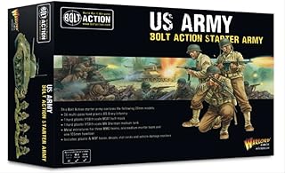 WarLord Bolt Action US Army Starter Army 1:56 WWII Military Wargaming Plastic Model Kit, Small