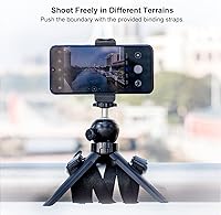 Vista 5 de Sirui 3T05PH Mini trípode de mesa con abrazadera para teléfono y control remoto Bluetooth