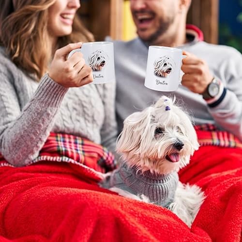 Miniatura 6 de Taza de perro personalizada, taza personalizada con foto de perro, taza de café personalizada de 11 onzas, taza de café personalizada con nombre de
