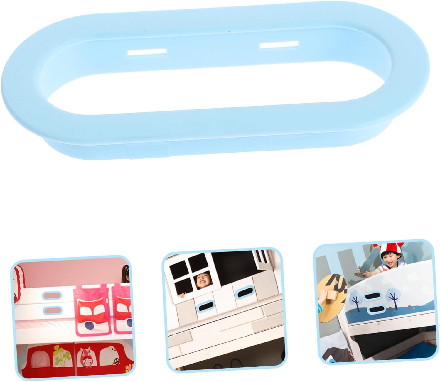Bunk Bed Rail Decorative Rings for Boys and Girls Beds Safety Guardrail Clips Circle Round Cribs Accessories