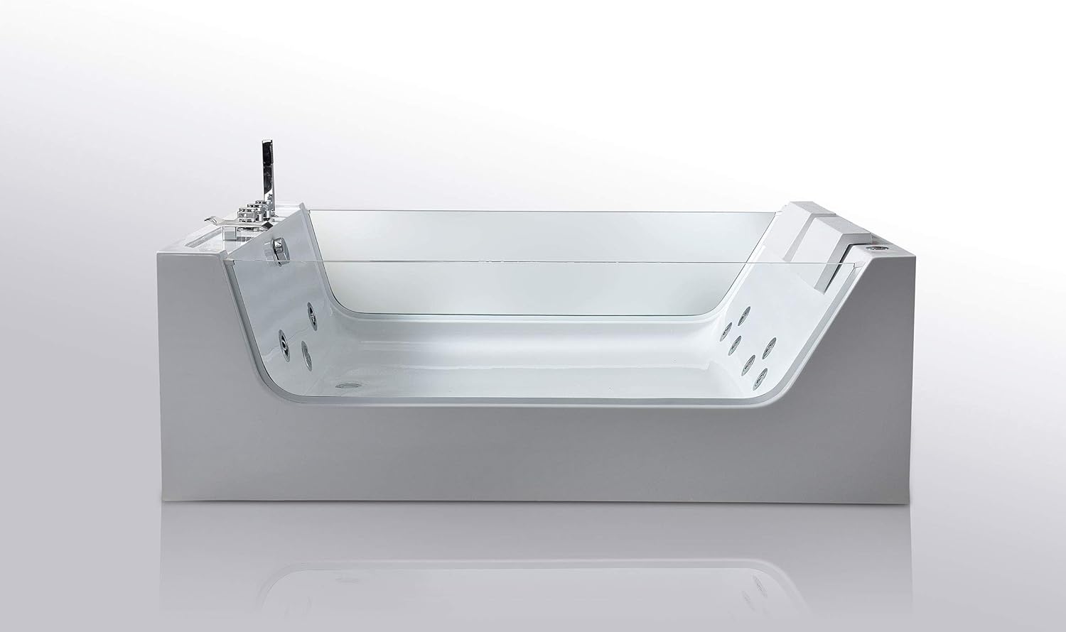 Whirlpool bathtub hydrotherapy Hot tub 2 persons and 8 water jets 67" - Iris