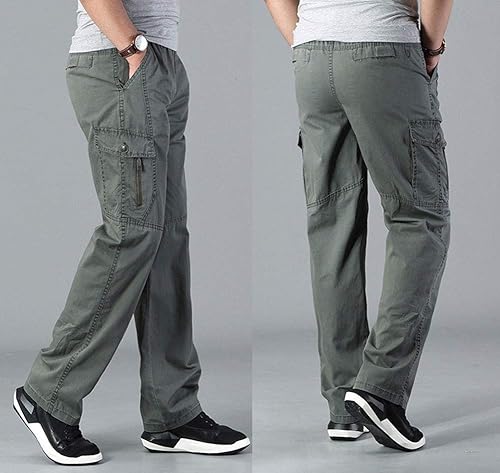 Miniatura 3 de Banana Bucket Pantalones cargo ligeros de tiro holgado con cintura elástica completa para hombre