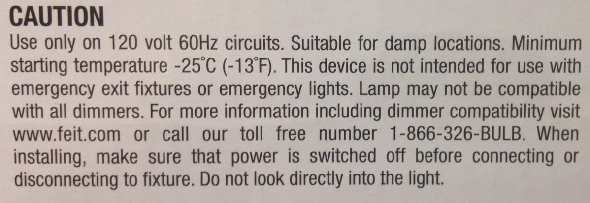 Feit LED 4.9 Watt LED Candelabra Light Bulbs 3-Pack (911482)