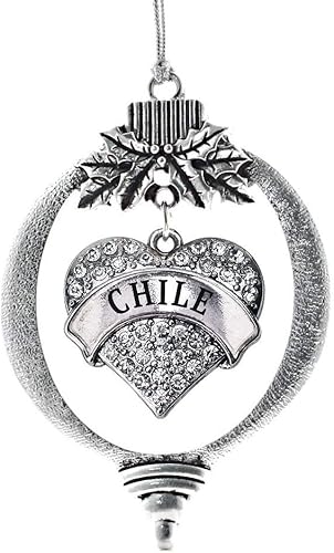 Miniatura 135 de Inspired Silver Adornos festivos de dije de corazón pave de plata con circonitas cúbicas