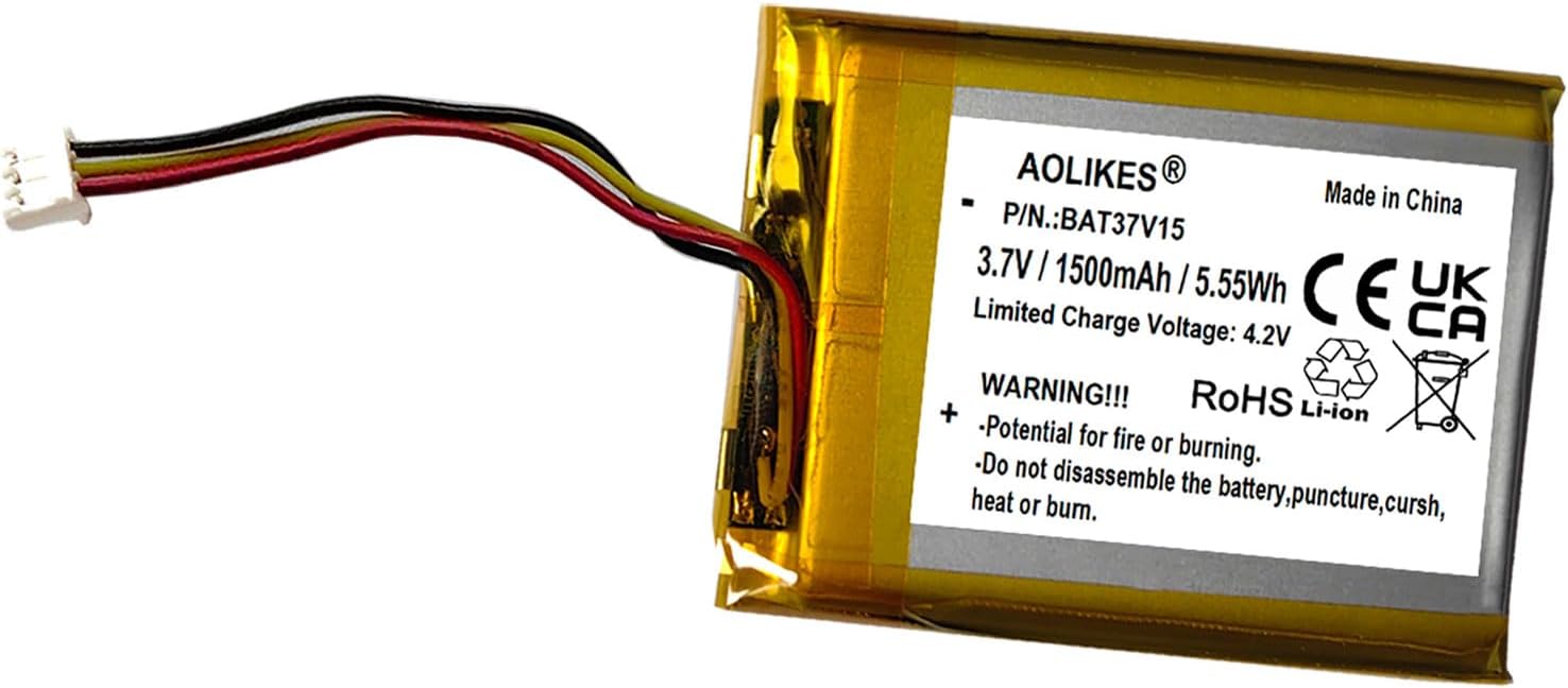 AOLIKES 1500mAh 533-000181 Battery Replacement for Logitech G735 / G733 Lightspeed Gaming Headset,Compatible with HyperX Cloud Flight, Cloud II III Wireless Headset