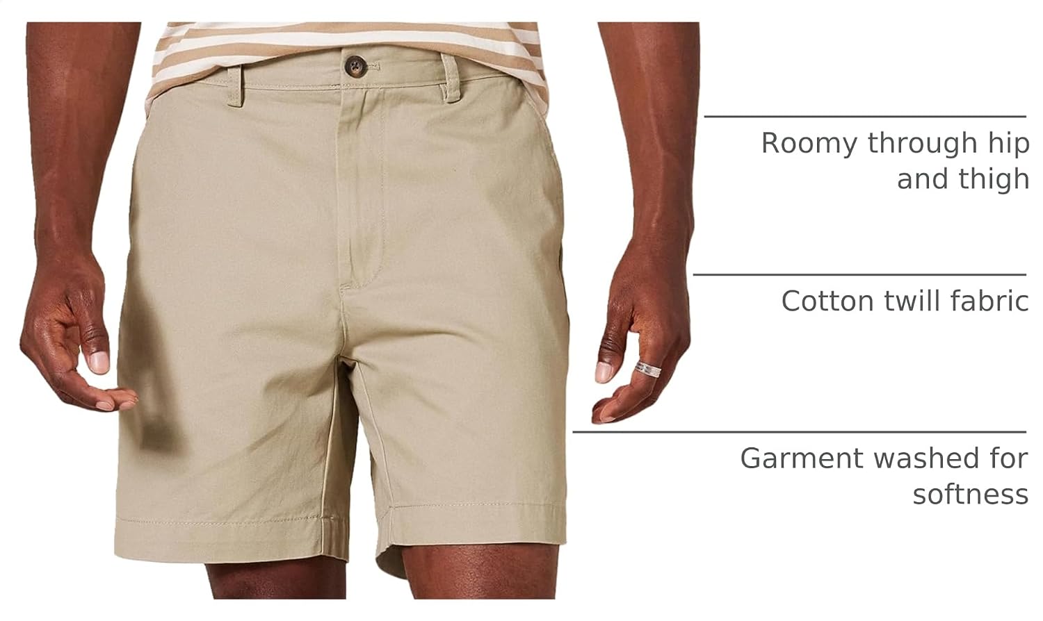Amazon Essentials Men's Classic-Fit 7" Short Shorts