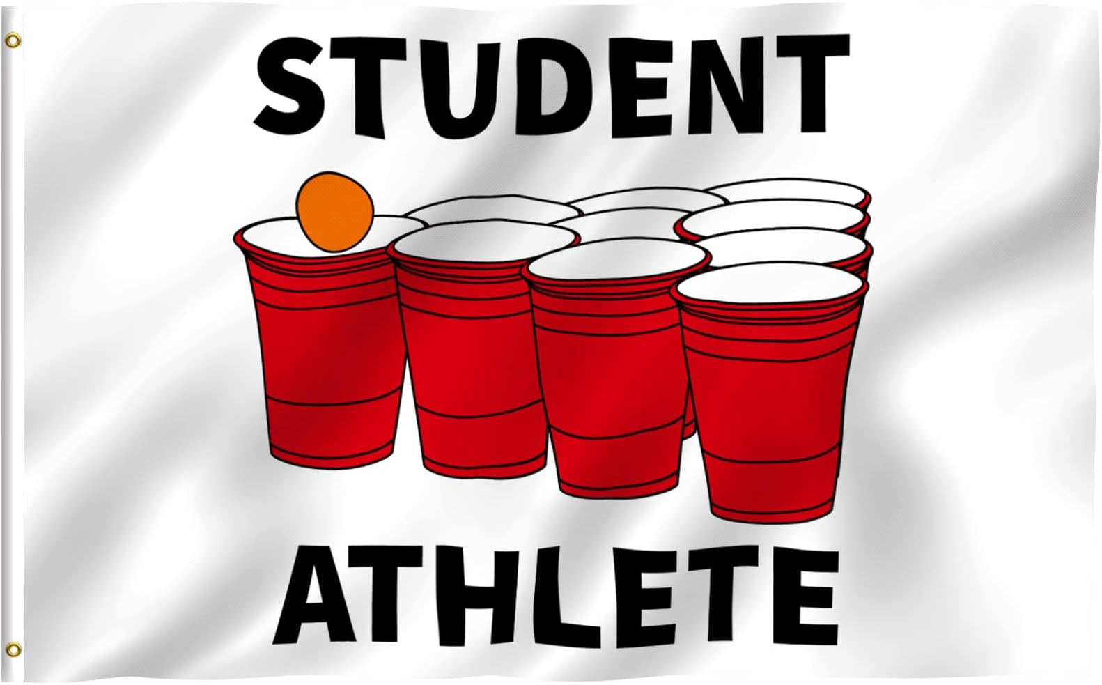 Anley Fly Breeze 3x5 Foot Student Athlete Flag - Vivid Color and Fade Proof - Canvas Header and Double Stitched -Novelty College Funny Dorm Flags Polyester with Brass Grommets 3 X 5 Ft