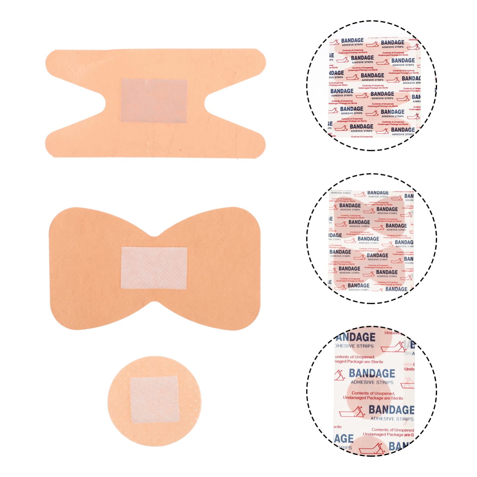 FOMIYES 450piezas Apósitos Adhesivos Impermeables y Transpirables Para Cuidado De Heridas Para Nudillos Adultos